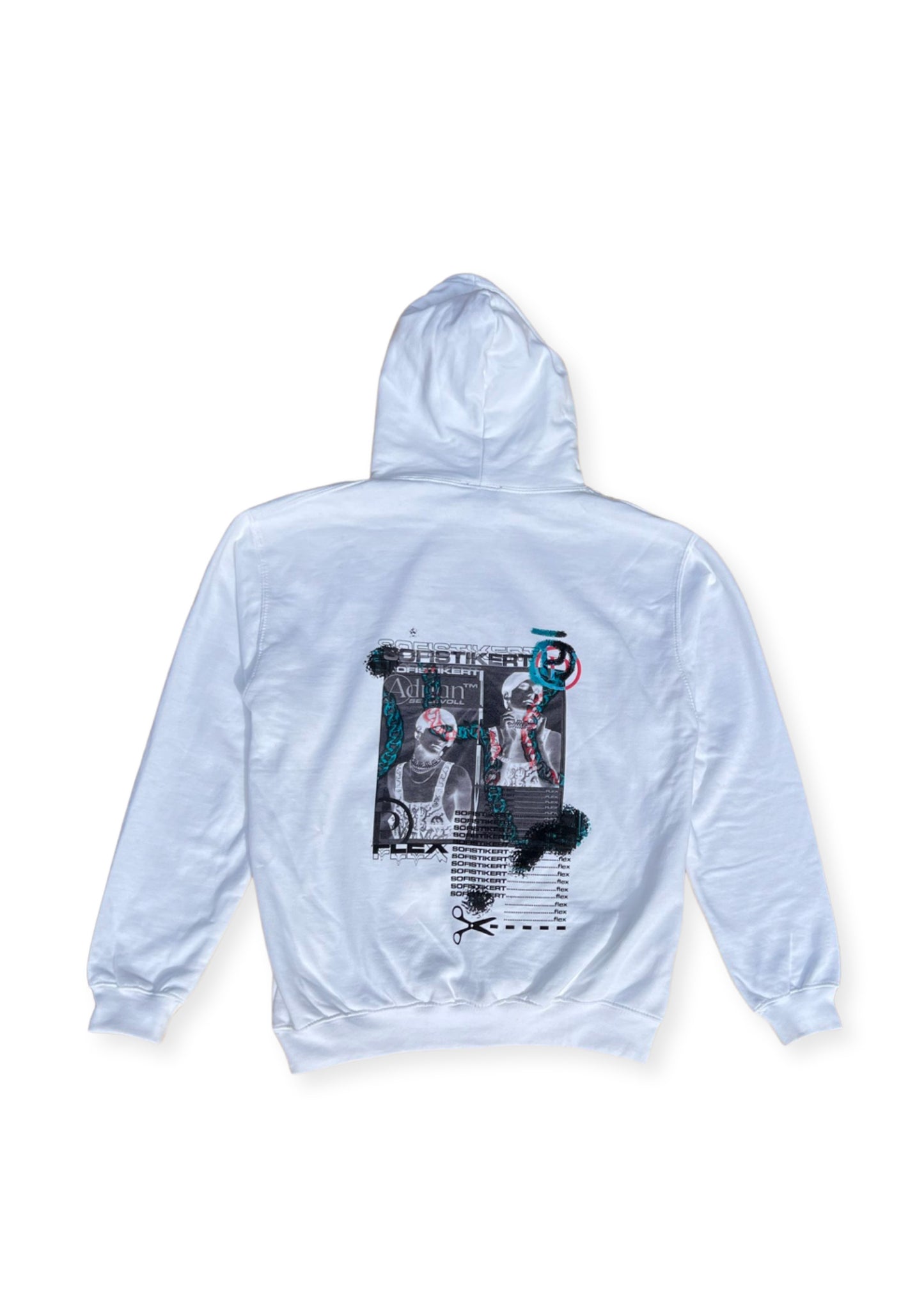 Adrian Sellevoll | Hoodie| Hvit/Blå